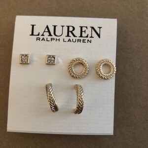Lauren Ralph Lauren Gold-Tone Earring Set